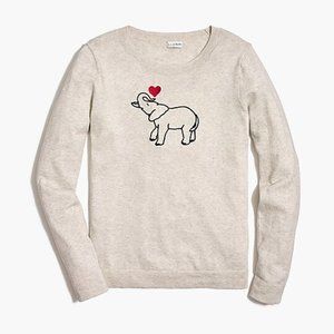 J. Crew Factory Elephant Teddie sweater